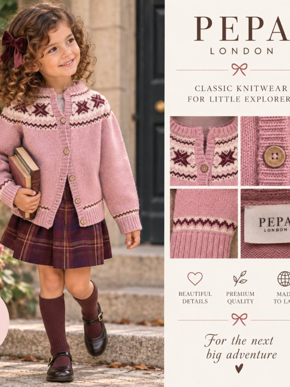 Pepa London Little Girls Wool Sweater